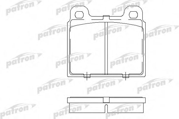 PBP084 PATRON Brake System Brake Pad Set, disc brake