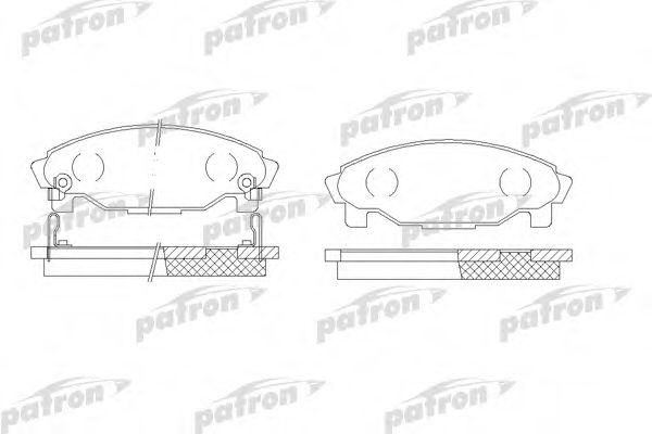 PBP1009 PATRON Brake System Brake Pad Set, disc brake