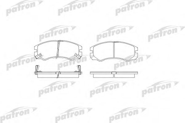 PBP1015 PATRON Brake Pad Set, disc brake