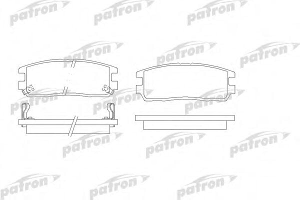 PBP1017 PATRON Brake System Brake Pad Set, disc brake