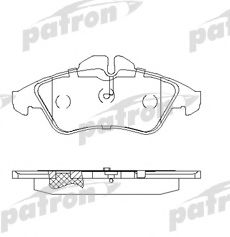 PBP1038 PATRON Brake System Brake Pad Set, disc brake