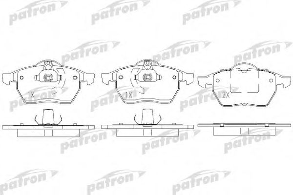 PBP1068 PATRON Brake System Brake Pad Set, disc brake