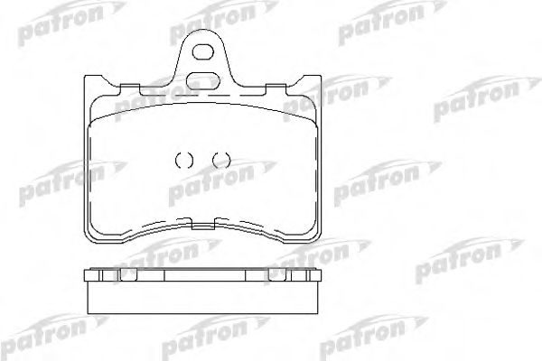 PBP1070 PATRON Комплект тормозных колодок, дисковый тормоз