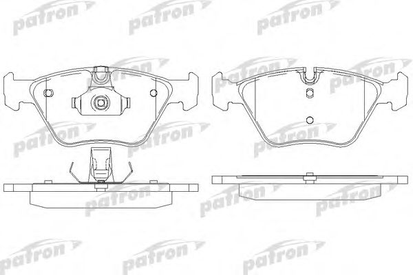 PBP1073 PATRON Brake Pad Set, disc brake