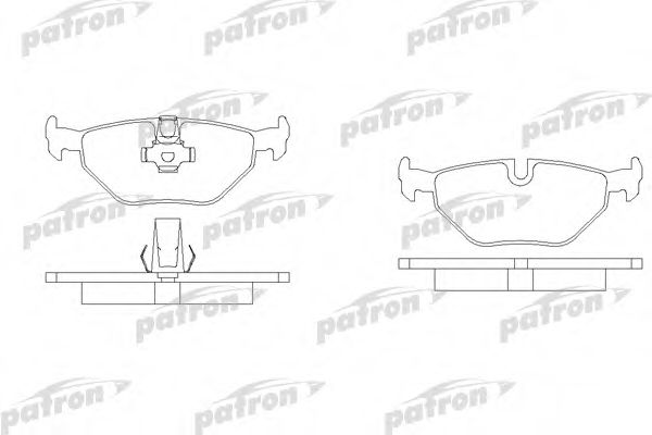 PBP1075 PATRON Brake Pad Set, disc brake