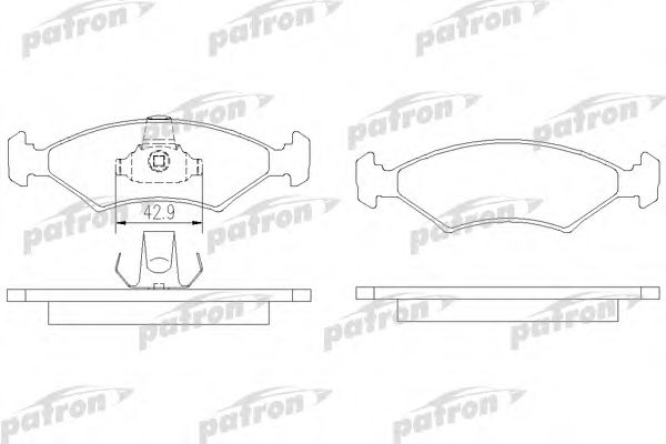 PBP1081 PATRON Brake Pad Set, disc brake
