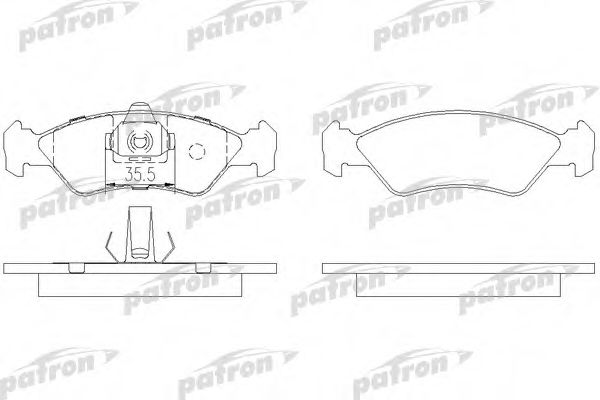 PBP1082 PATRON Brake System Brake Pad Set, disc brake