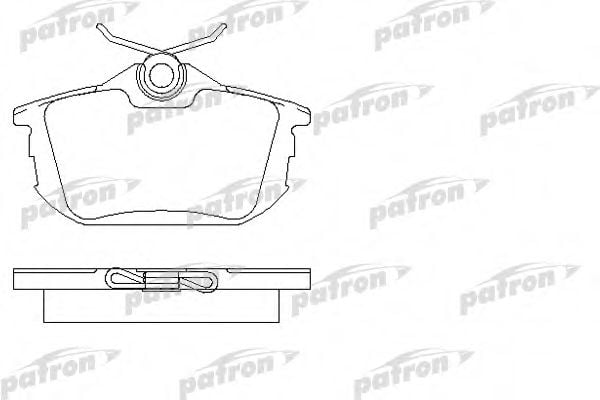 PBP1095 PATRON Brake Pad Set, disc brake