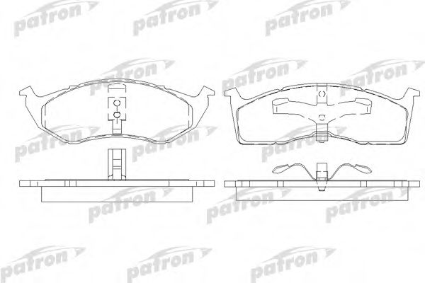 PBP1098 PATRON Brake System Brake Pad Set, disc brake