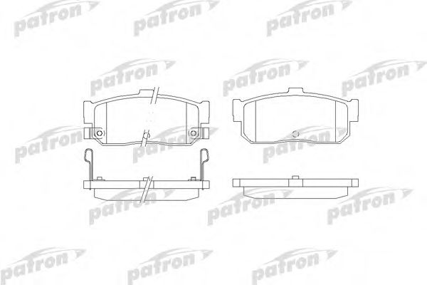 PBP1104 PATRON Brake Pad Set, disc brake