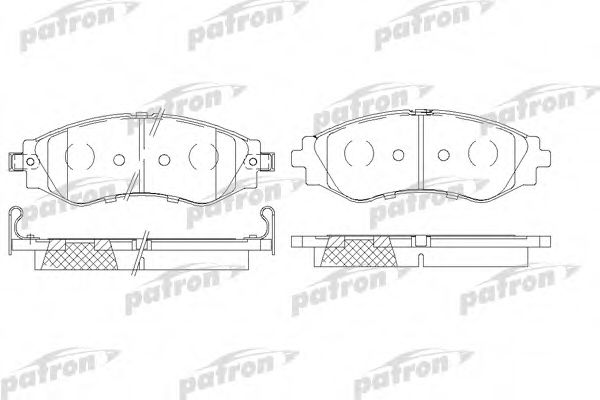 PBP1116 PATRON Brake System Brake Pad Set, disc brake