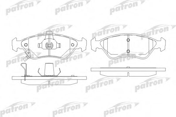 PBP1125 PATRON Brake System Brake Pad Set, disc brake