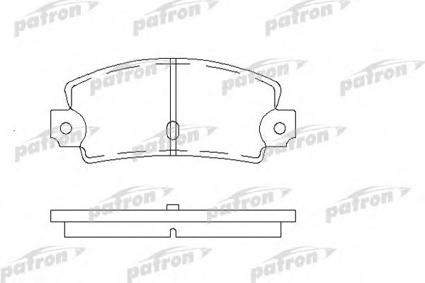 PBP114 PATRON Комплект тормозных колодок, дисковый тормоз
