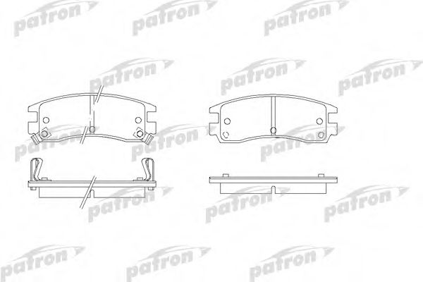 PBP1264 PATRON Brake System Brake Pad Set, disc brake