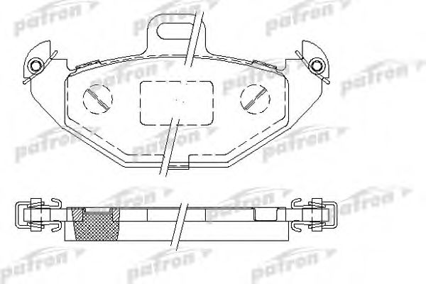 PBP1278 PATRON Brake System Brake Pad Set, disc brake
