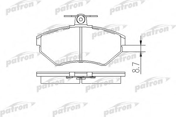 PBP1289 PATRON Brake System Brake Pad Set, disc brake