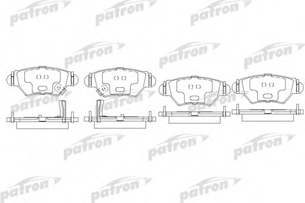 PBP1294 PATRON Brake Pad Set, disc brake