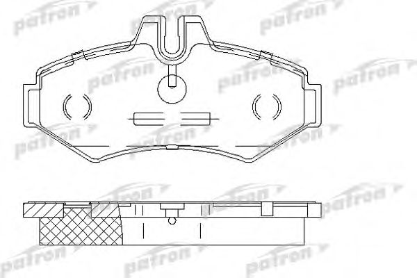 PBP1306 PATRON Комплект тормозных колодок, дисковый тормоз