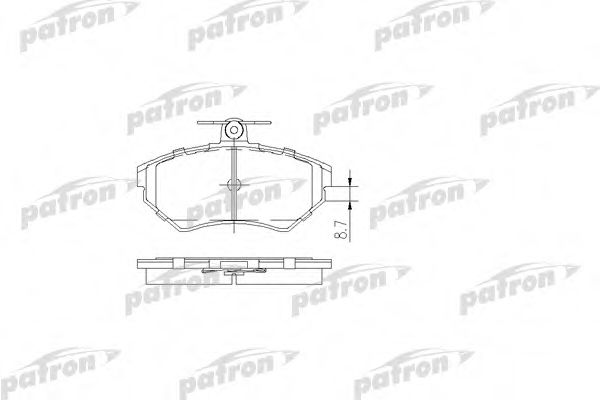 PBP1312 PATRON Brake System Brake Pad Set, disc brake