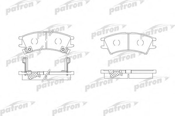 PBP1326 PATRON Brake System Brake Pad Set, disc brake