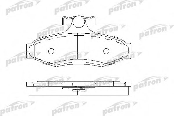 PBP1336 PATRON Комплект тормозных колодок, дисковый тормоз