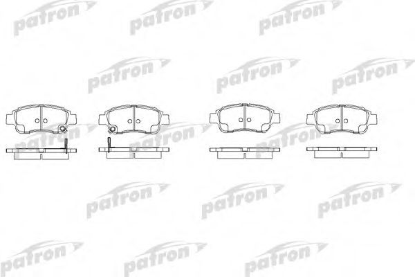 PBP1368 PATRON Brake System Brake Pad Set, disc brake
