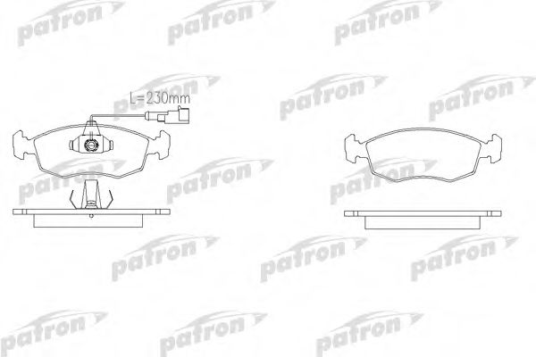 PBP1377 PATRON Brake System Brake Pad Set, disc brake