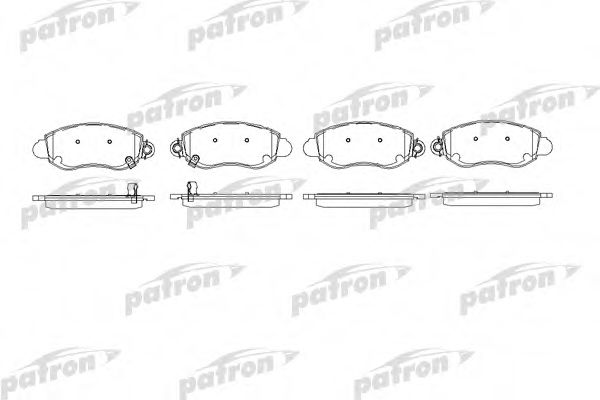 PBP1381 PATRON Brake Pad Set, disc brake