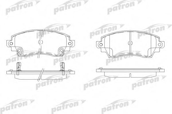 PBP1391 PATRON Brake Pad Set, disc brake