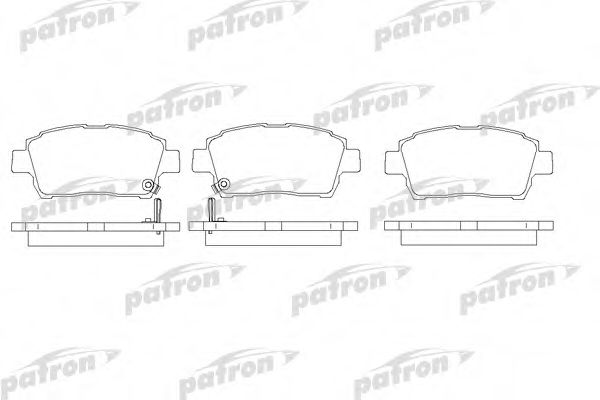 PBP1392 PATRON Brake System Brake Pad Set, disc brake