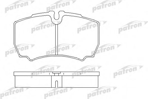 PBP1405 PATRON Комплект тормозных колодок, дисковый тормоз