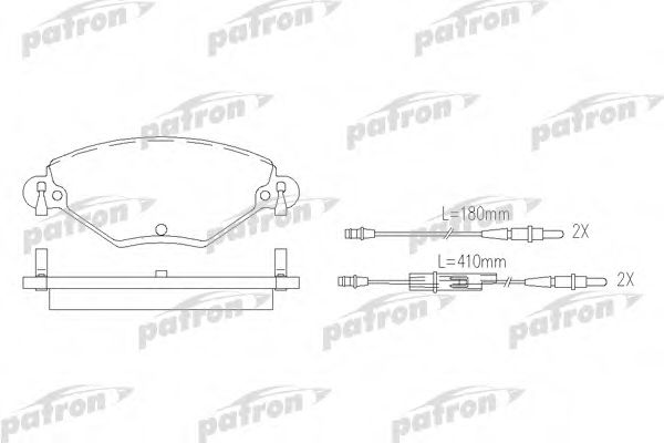 PBP1411 PATRON Brake System Brake Pad Set, disc brake