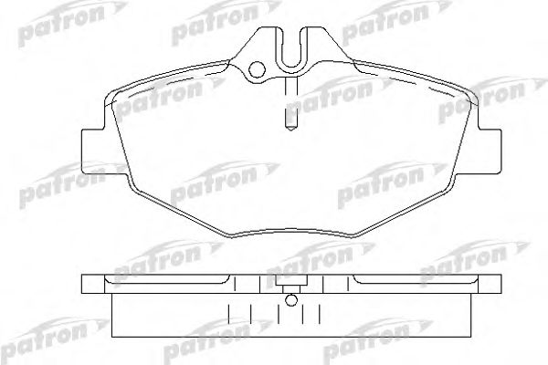 PBP1414 PATRON Комплект тормозных колодок, дисковый тормоз