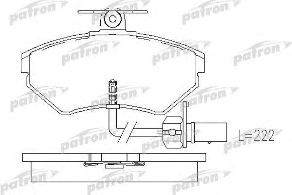 PBP1451 PATRON Brake Pad Set, disc brake