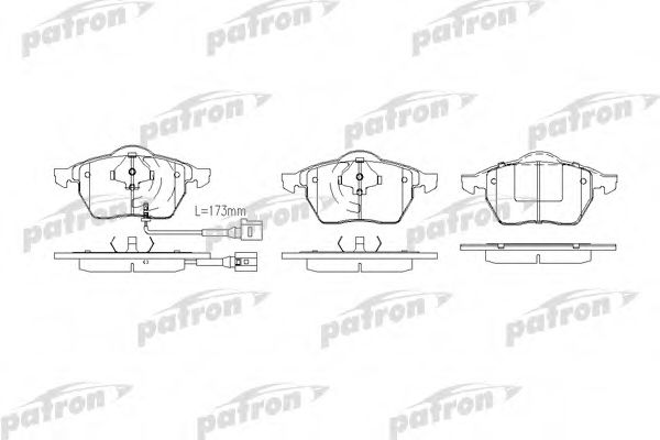 PBP1463 PATRON Brake Pad Set, disc brake