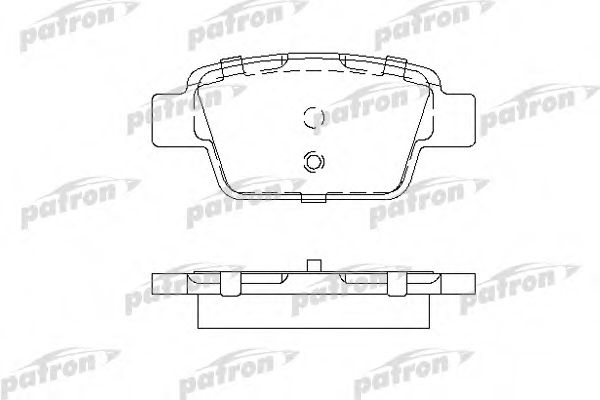 PBP1469 PATRON Комплект тормозных колодок, дисковый тормоз