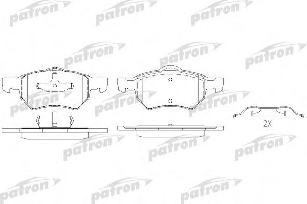 PBP1474 PATRON Brake Pad Set, disc brake