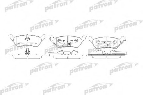 PBP1475 PATRON Brake System Brake Pad Set, disc brake