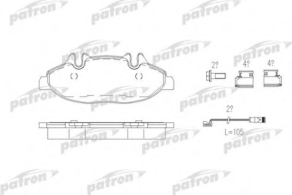 PBP1493 PATRON Brake System Brake Pad Set, disc brake