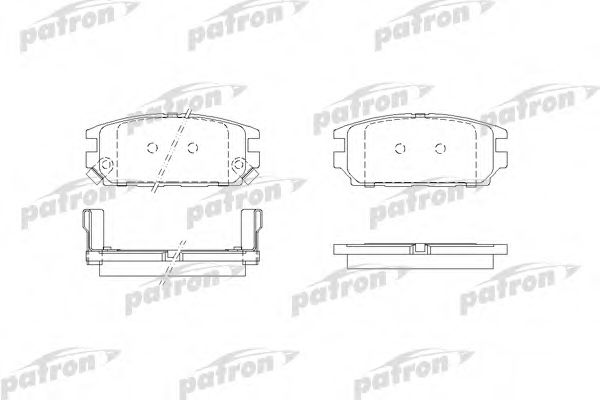 PBP1507 PATRON Комплект тормозных колодок, дисковый тормоз