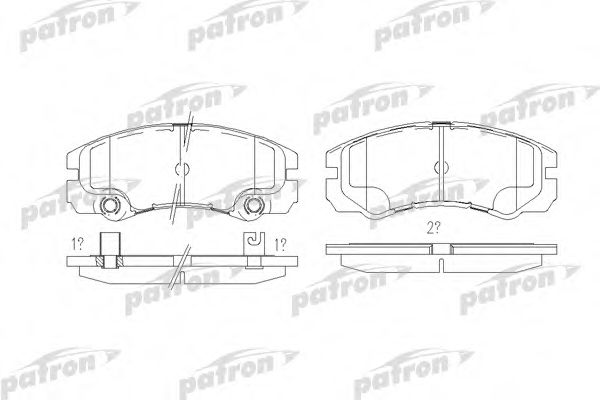PBP1511 PATRON Brake System Brake Pad Set, disc brake