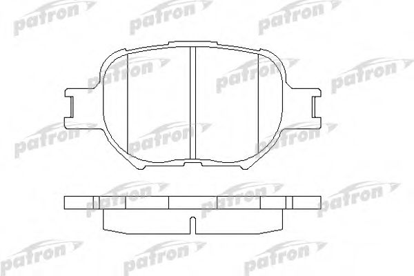 PBP1528 PATRON Комплект тормозных колодок, дисковый тормоз