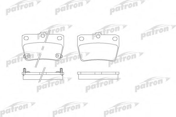 PBP1531 PATRON Brake Pad Set, disc brake