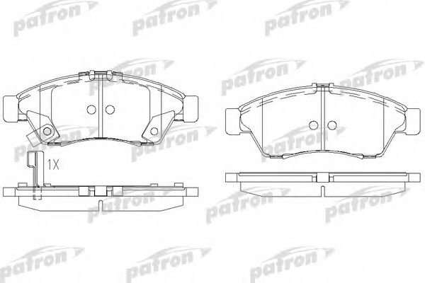 PBP1533 PATRON Brake Pad Set, disc brake