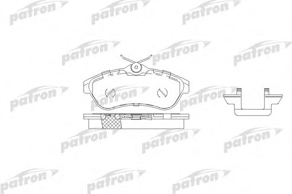 PBP1543 PATRON Brake System Brake Pad Set, disc brake