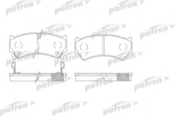 PBP1551 PATRON Brake Pad Set, disc brake