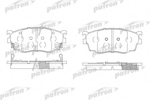 PBP1557 PATRON Brake Pad Set, disc brake