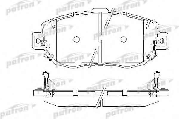 PBP1564 PATRON Brake System Brake Pad Set, disc brake
