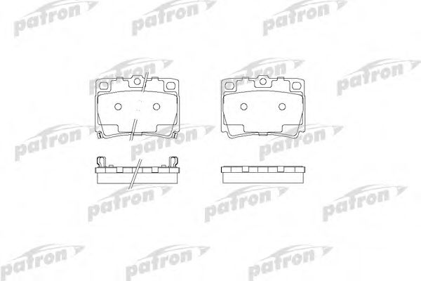 PBP1570 PATRON Brake Pad Set, disc brake