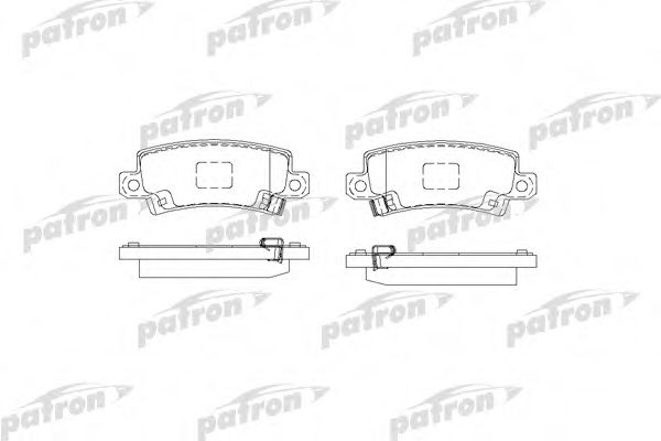 PBP1574 PATRON Brake System Brake Pad Set, disc brake
